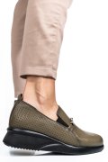 PANTOFI VERZI PIELE NATURALA 4S7747