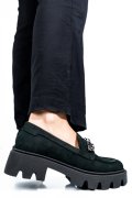 MOCASINI NEGRI PIELE NATURALA NABUK 3S7799VEN