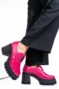 BOTINE FUCHSIA PIELE NATURALA 1S7755