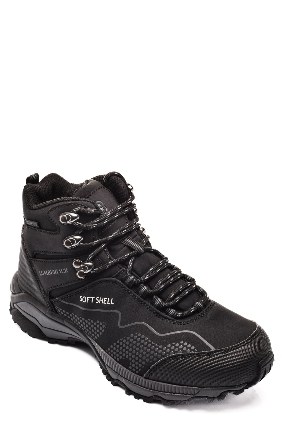 LUMBERJACK, PANTOFI SPORT BLACK FEST-HI