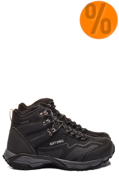 Lumberjack, pantofi sport black fest-hi