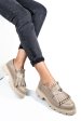 Mocasini dama piele naturala bej 3s7795