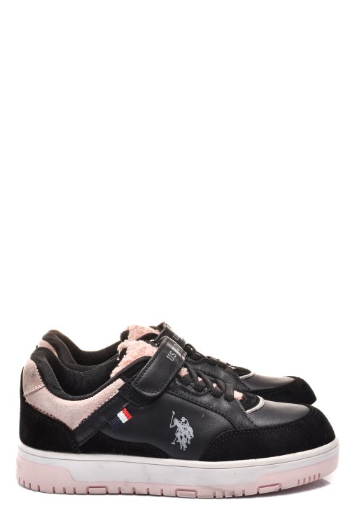 U.s. polo assn, pantofi sport copii black pink valverde