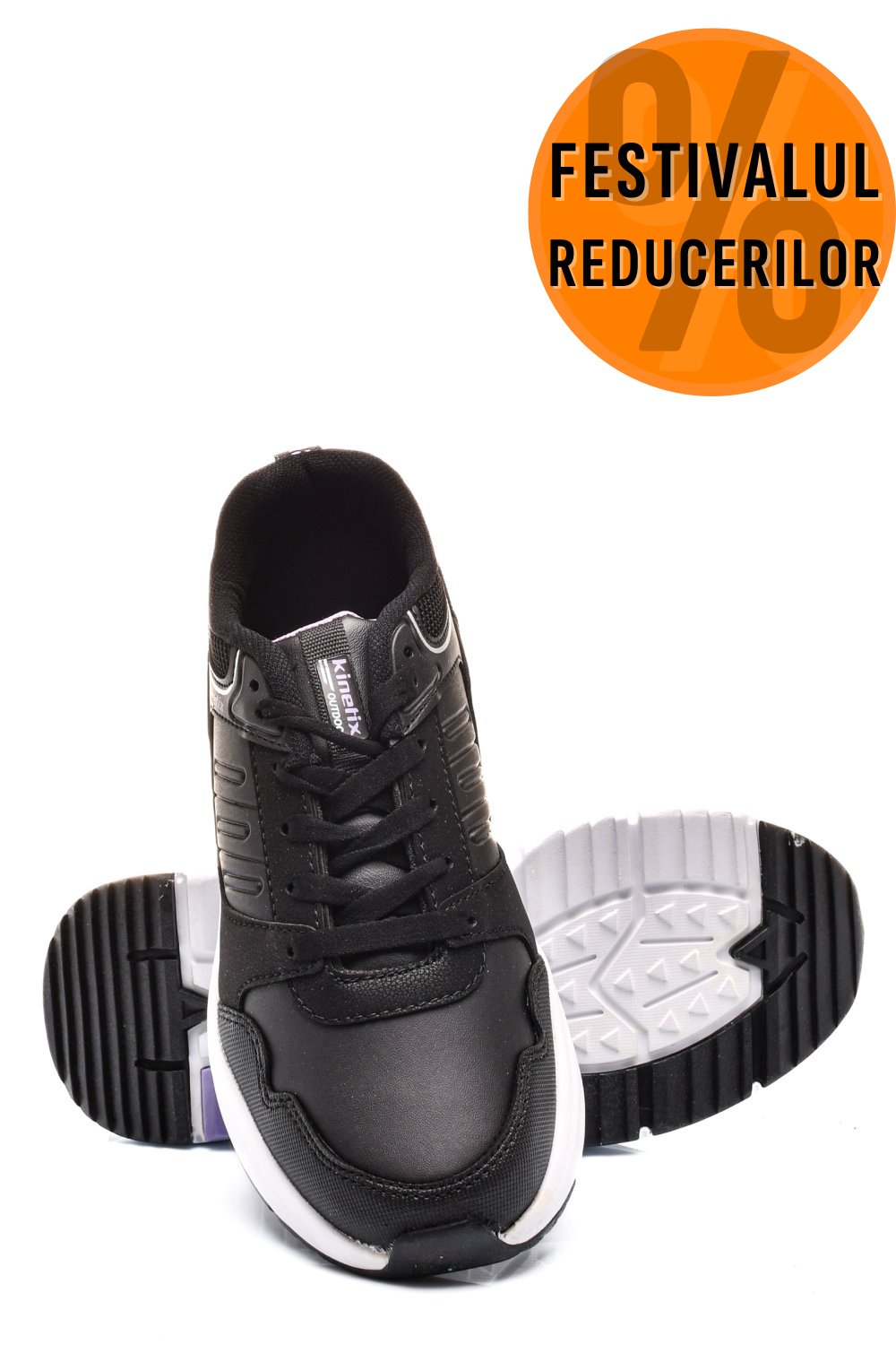 KINETIX, PANTOFI SPORT BLACK TRACES