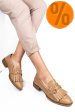 Mocasini bej piele naturala 4s7752