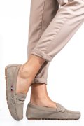 MOCASINI BEJ PIELE NATURALA INTOARSA US77B04-4101