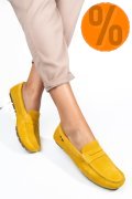MOCASINI GALBENI PIELE NATURALA INTOARSA WM424R01