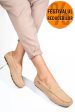 Mocasini camel piele naturala intoarsa wm424r01