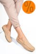 Mocasini camel piele naturala intoarsa wm424r01