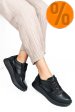 Pantofi sport negri piele naturala 4s7754