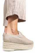 PANTOFI SPORT BEJ PIELE NATURALA AS77RT73