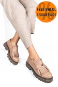 MOCASINI DAMA PIELE NATURALA ROZ 3S7795