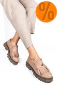 MOCASINI DAMA PIELE NATURALA ROZ 3S7795