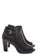 Botine femei piele naturala negre 5s77265-a