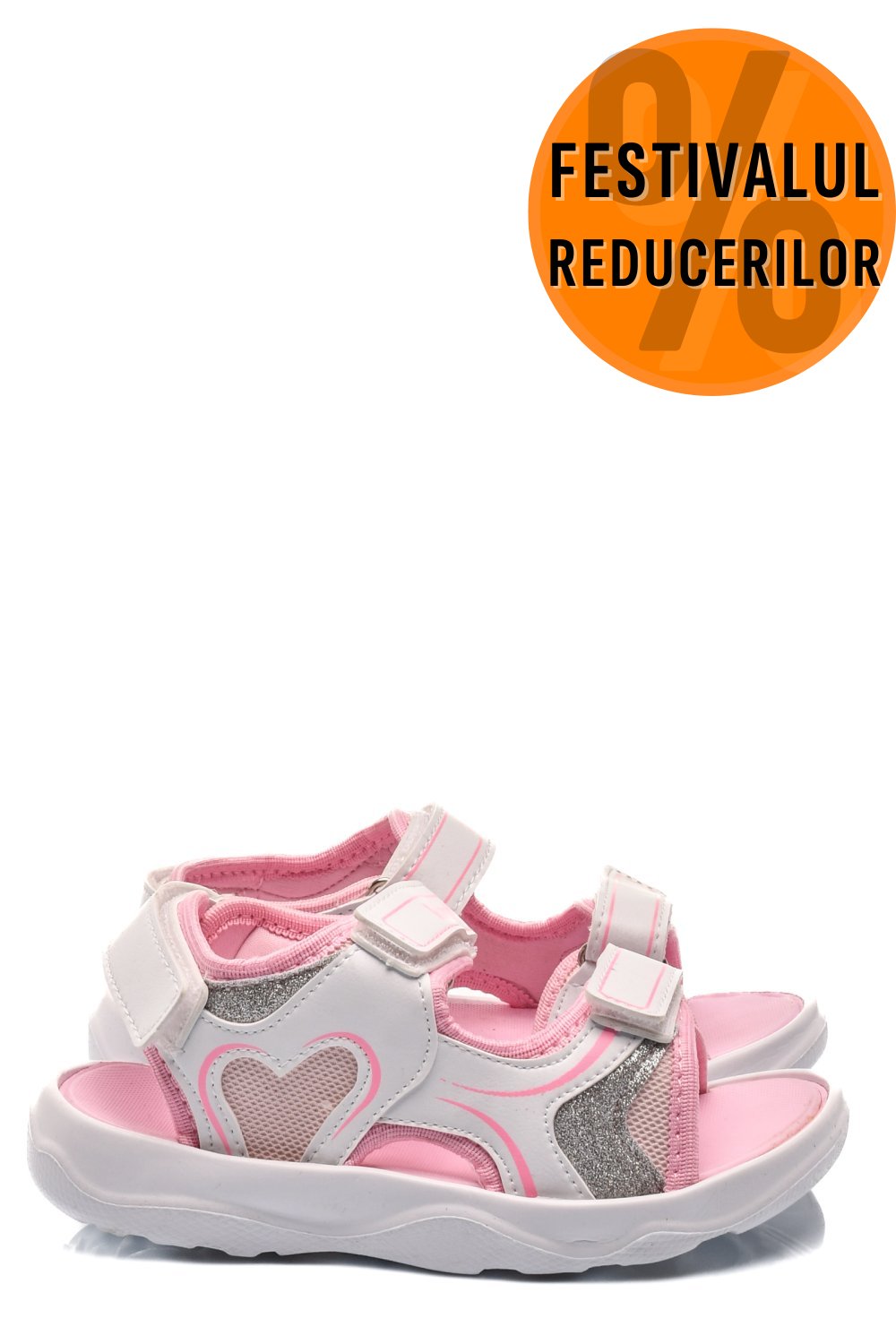 KINETIX, SANDALE COPII PINK BEYAZ