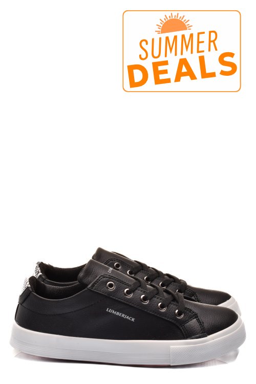 Lumberjack, pantofi sport black desma