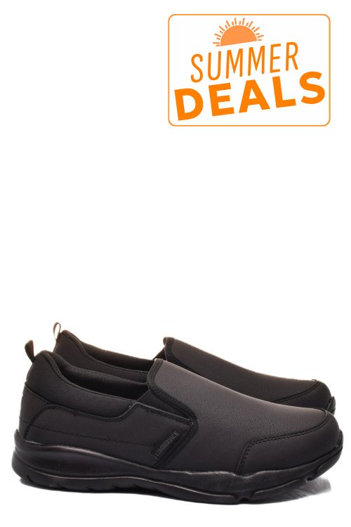 Lumberjack, pantofi sport black liponis-pu