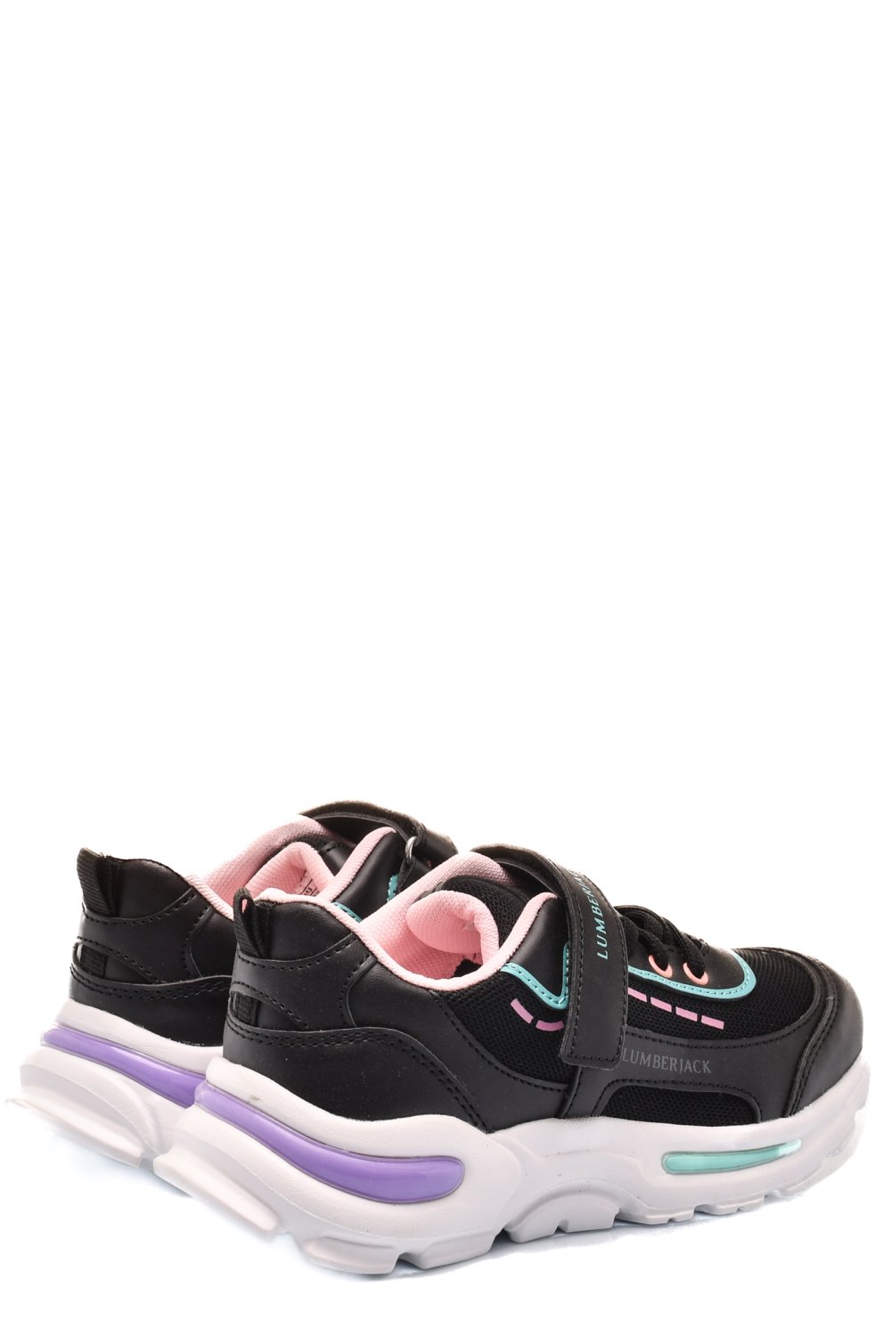 LUMBERJACK, PANTOFI SPORT COPII BLACK LILA NURSE-JR
