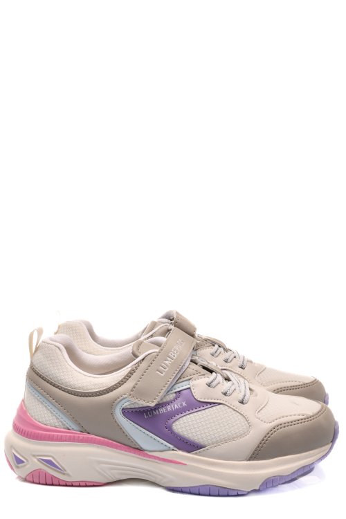 Lumberjack, pantofi sport copii white lila silvia mesh