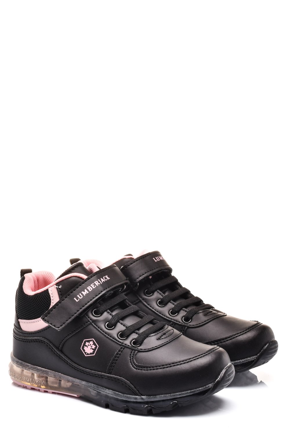LUMBERJACK, PANTOFI SPORT COPII BLACK PINK CAP-HI