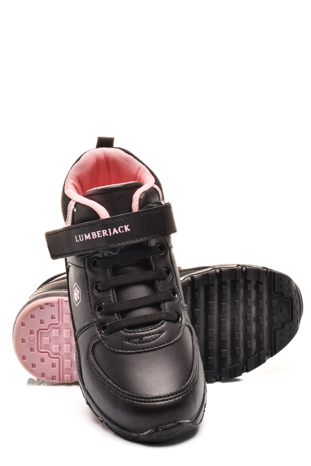 LUMBERJACK, PANTOFI SPORT COPII BLACK PINK CAP-HI