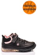 LUMBERJACK, PANTOFI SPORT COPII BLACK PINK CAP-HI
