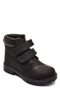 LUMBERJACK, GHETE BLACK COPII PIELE NATURALA RIVER-JR