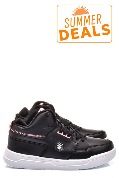 Lumberjack, pantofi sport black pink hide