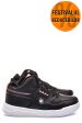 Lumberjack, pantofi sport black pink hide